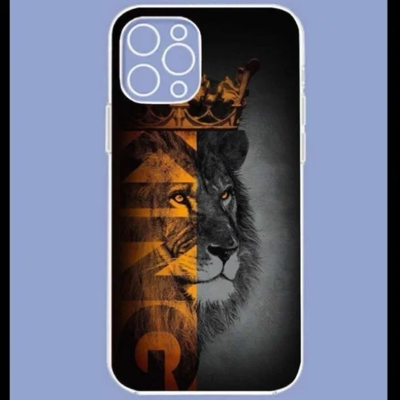 NEW!! Lion Black iPhone Case 11/12/12Pro Max - Picture 2 of 4